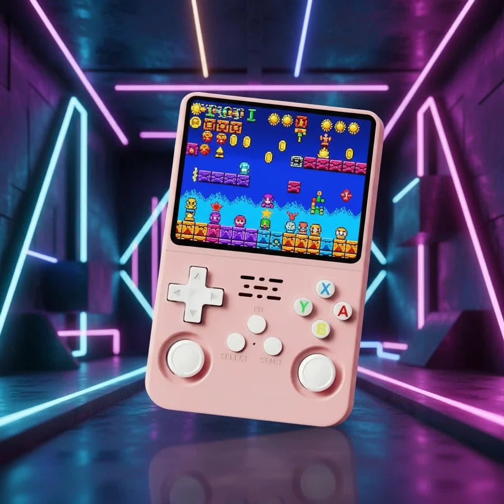 Retro R36S Handheld Video Game Console 3.5 Inch IPS Screen 128GB Preloaded Games Portable Pocket Player Linux System