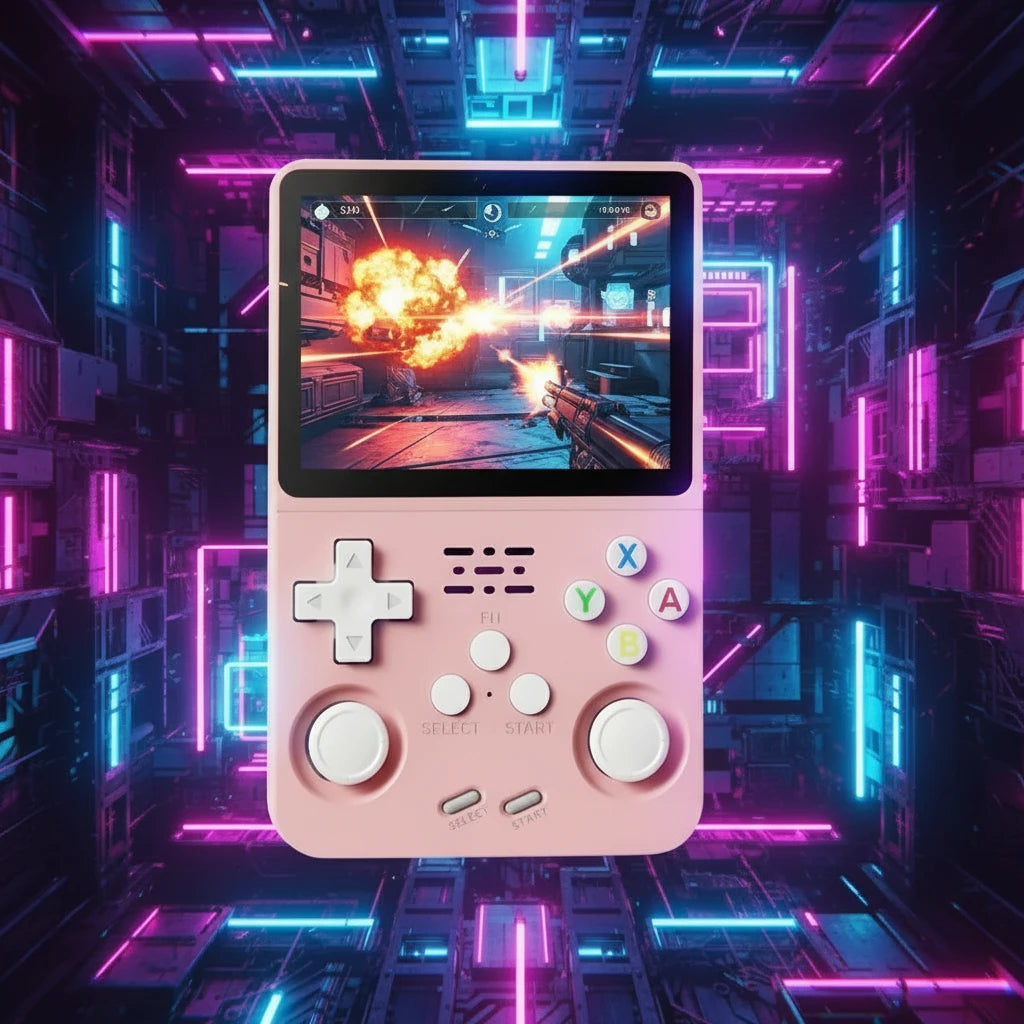 Retro R36S Handheld Video Game Console 3.5 Inch IPS Screen 128GB Preloaded Games Portable Pocket Player Linux System