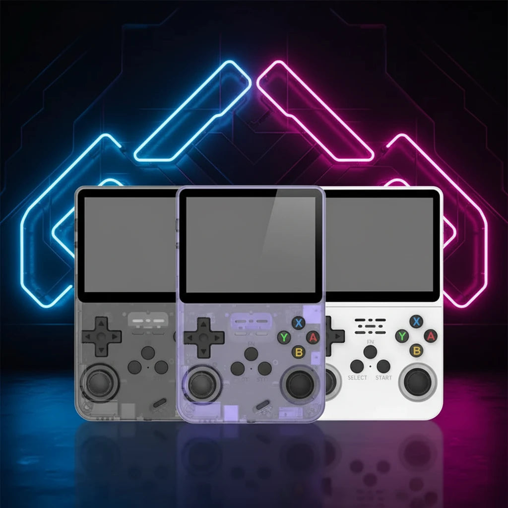 Retro R36S Handheld Video Game Console 3.5 Inch IPS Screen 128GB Preloaded Games Portable Pocket Player Linux System