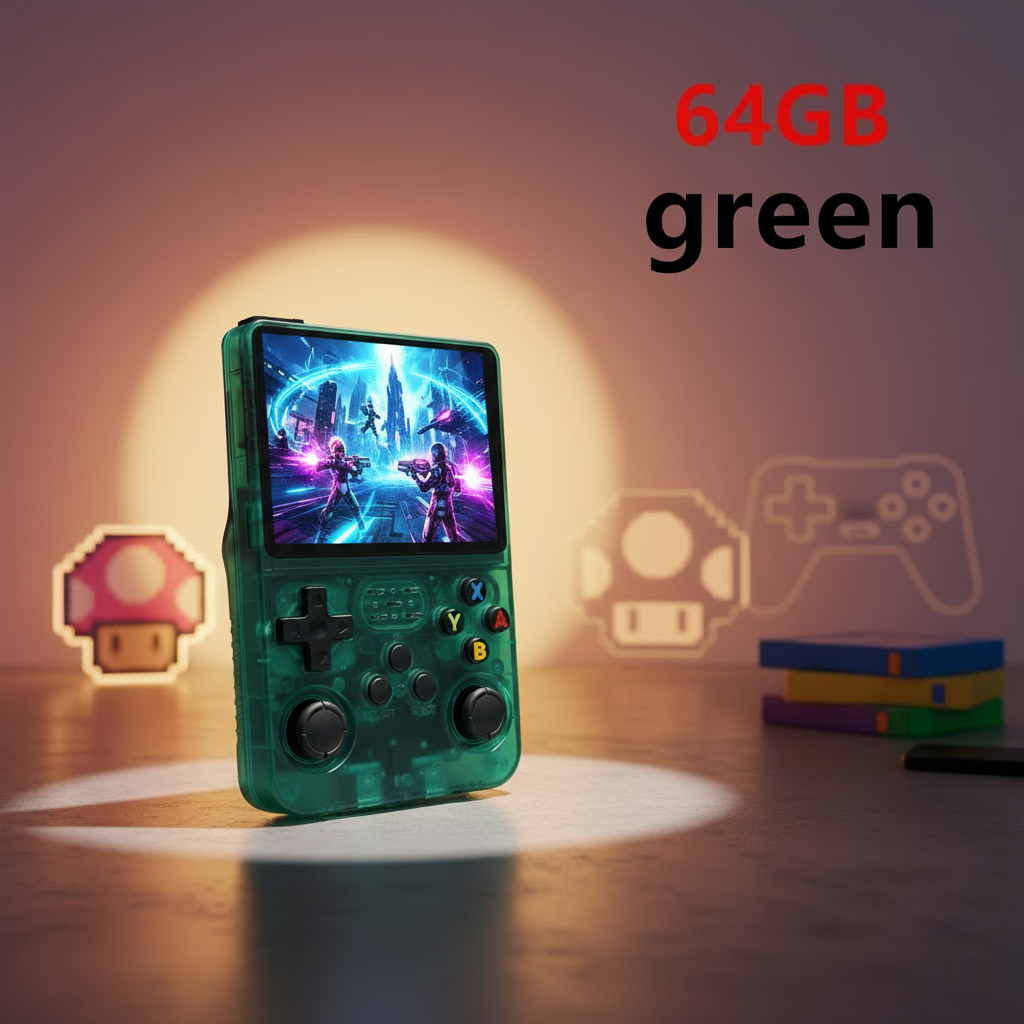 Retro R36S Handheld Video Game Console 3.5 Inch IPS Screen 128GB